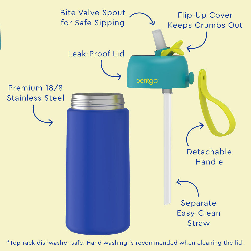 Bentgo Kids Stainless Steel Insulated Water Bottle (2-Pack)