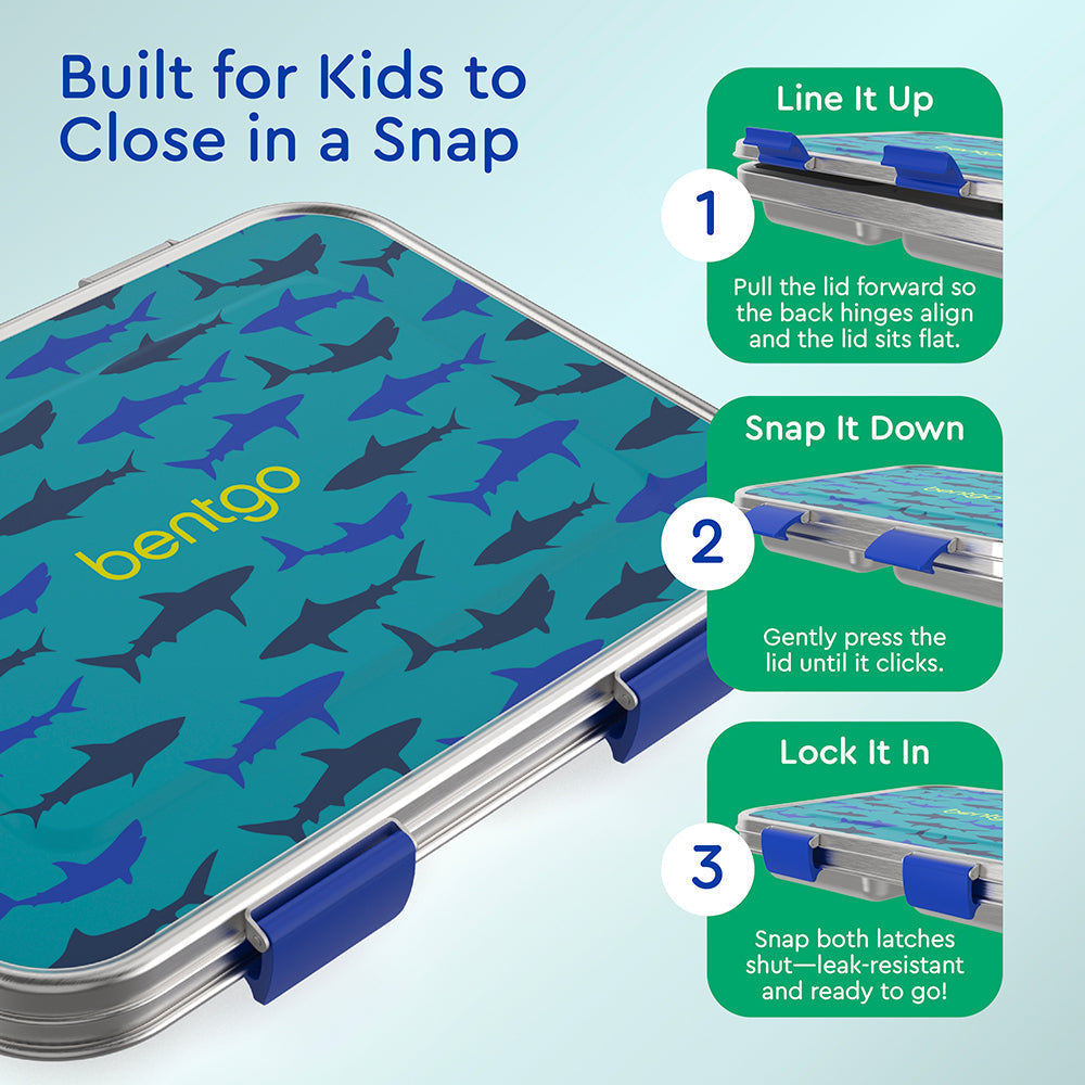 Bentgo Kids Stainless Steel Prints Lunch Box